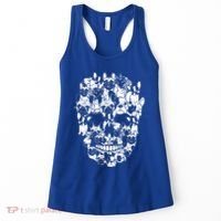 Funny Halloween Costume Skull French Bulldog Dog Lover Women's Tank Top thumb 0