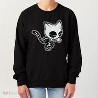 Funny Halloween Cute Ghost Skelekat Women's Sweatshirt thumb 0