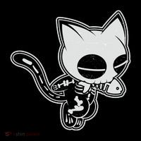 Funny Halloween Cute Ghost Skelekat Coffee Mug thumb 5