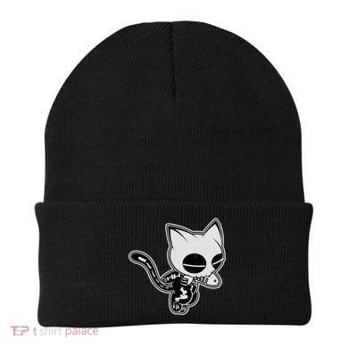 Funny Halloween Cute Ghost Skelekat Beanie