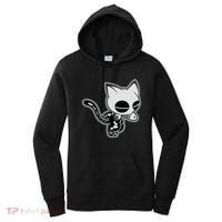 Funny Halloween Cute Ghost Skelekat Women's Hoodie thumb 0