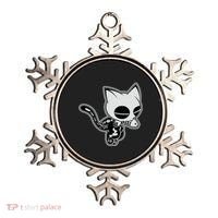 Funny Halloween Cute Ghost Skelekat Ornament thumb 0