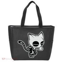 Funny Halloween Cute Ghost Skelekat Tote Bag thumb 0