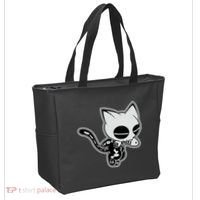 Funny Halloween Cute Ghost Skelekat Tote Bag thumb 2