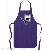 Funny Halloween Cute Ghost Skelekat Apron thumb 0