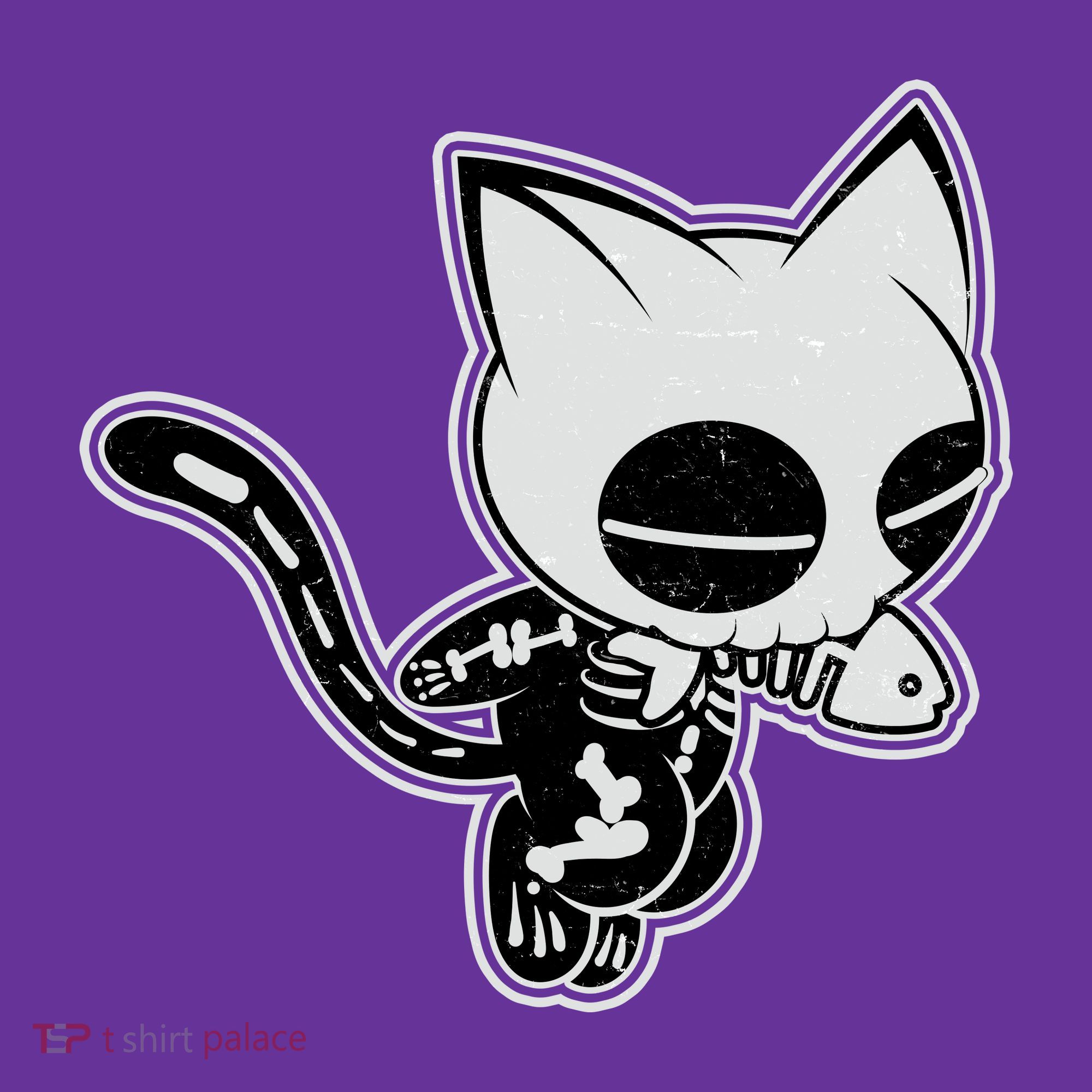 Funny Halloween Cute Ghost Skelekat Coaster