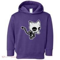 Funny Halloween Cute Ghost Skelekat Toddler Hoodie thumb 0