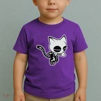 Funny Halloween Cute Ghost Skelekat Toddler T-Shirt thumb 2