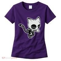Funny Halloween Cute Ghost Skelekat Women's T-Shirt thumb 0