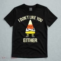 Funny Halloween Candy Corn I Don't Like You Either T-Shirt thumb 5