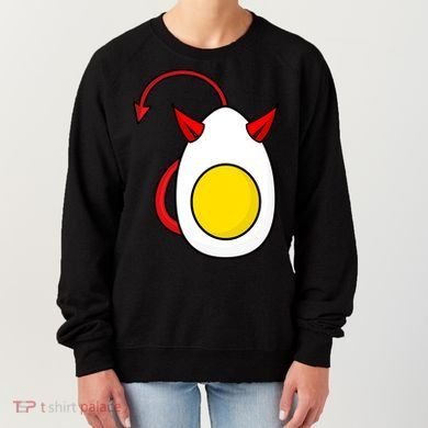Funny Halloween, Cute Halloween, Deviled Egg Costume Women's Sweatshirt
