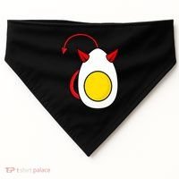 Funny Halloween, Cute Halloween, Deviled Egg Costume USA-Made Doggie Bandana thumb 0