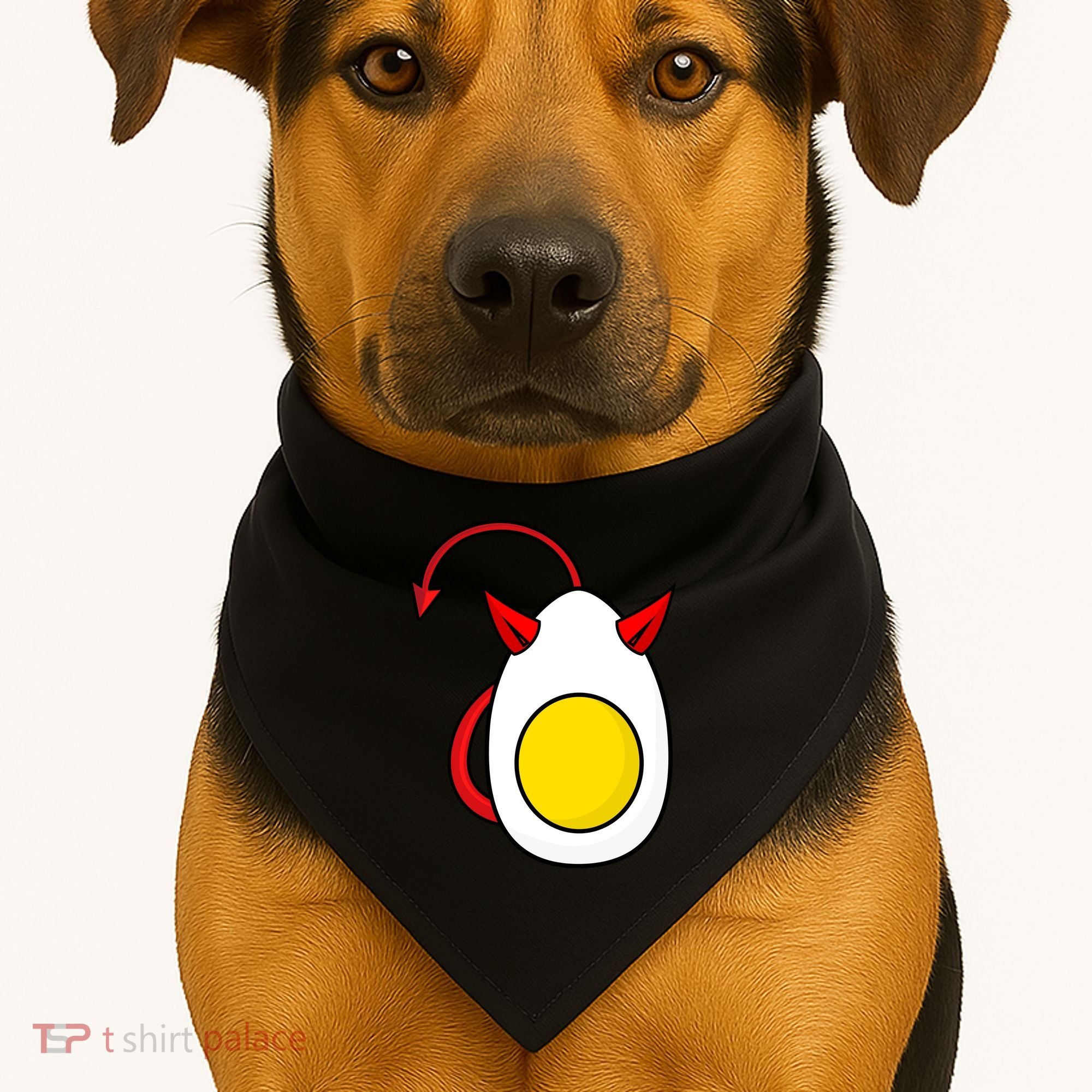Funny Halloween, Cute Halloween, Deviled Egg Costume USA-Made Doggie Bandana
