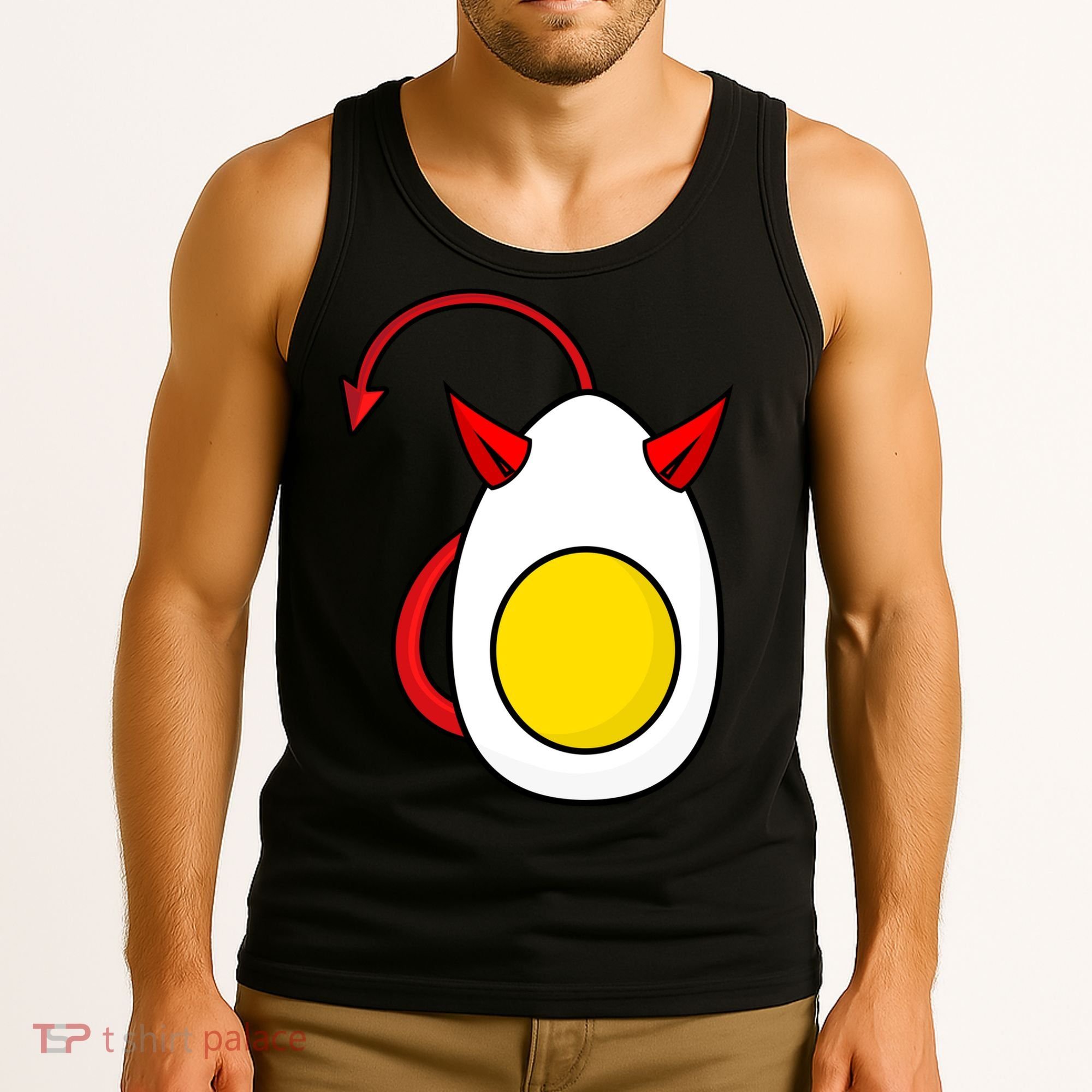 Funny Halloween, Cute Halloween, Deviled Egg Costume Tank Top