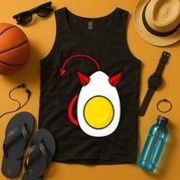 Funny Halloween, Cute Halloween, Deviled Egg Costume Tank Top thumb 4