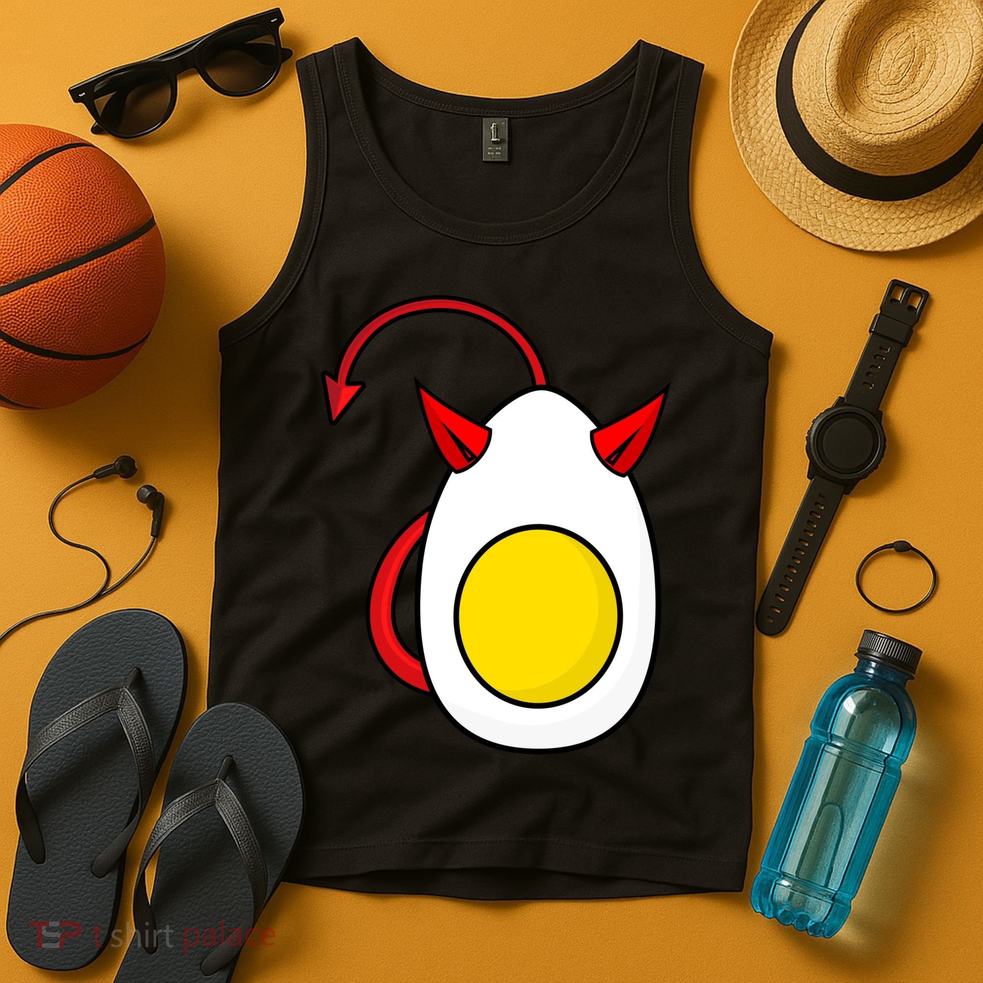 Funny Halloween, Cute Halloween, Deviled Egg Costume Tank Top
