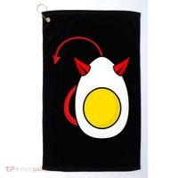 Funny Halloween, Cute Halloween, Deviled Egg Costume Golf Towel thumb 0