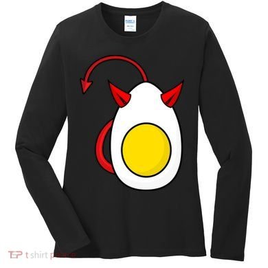 Funny Halloween, Cute Halloween, Deviled Egg Costume Women's Long Sleeve Shirt