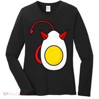 Funny Halloween, Cute Halloween, Deviled Egg Costume Women's Long Sleeve Shirt thumb 0