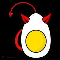Funny Halloween, Cute Halloween, Deviled Egg Costume Women's Long Sleeve Shirt thumb 2