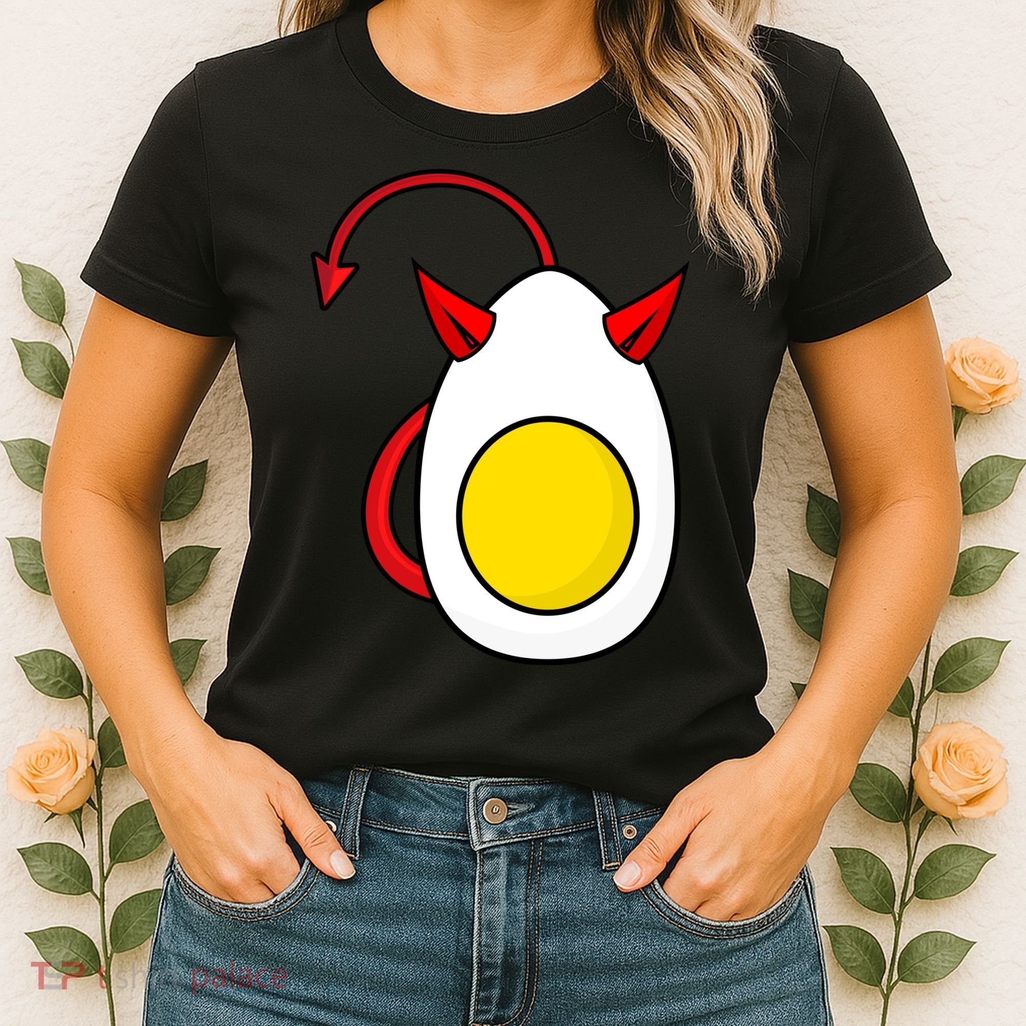 Funny Halloween, Cute Halloween, Deviled Egg Costume Women's T-Shirt