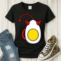 Funny Halloween, Cute Halloween, Deviled Egg Costume Women's T-Shirt thumb 3