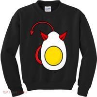 Funny Halloween, Cute Halloween, Deviled Egg Costume Kids Sweatshirt thumb 0