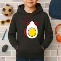 Funny Halloween, Cute Halloween, Deviled Egg Costume Kids Hoodie thumb 2