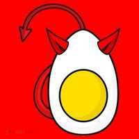 Funny Halloween, Cute Halloween, Deviled Egg Costume Santa Hat thumb 1