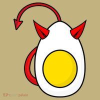 Funny Halloween, Cute Halloween, Deviled Egg Costume Button thumb 1