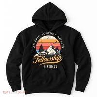 Fellowship Hiking Co An Epic Journey Awaits Black Fantasy Hoodie thumb 0