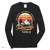 Fellowship Hiking Co An Epic Journey Awaits Black Fantasy Long Sleeve Shirt thumb 0