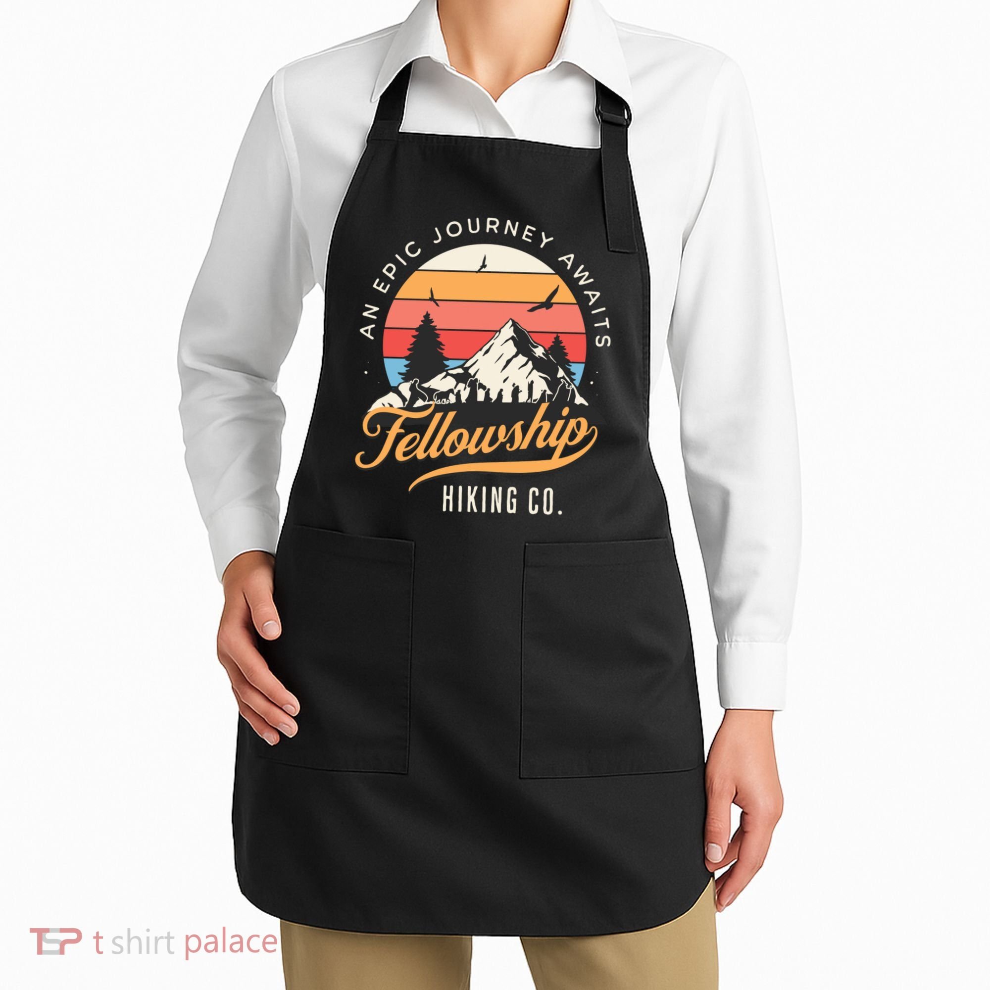 Fellowship Hiking Co An Epic Journey Awaits Black Fantasy Apron