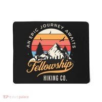 Fellowship Hiking Co An Epic Journey Awaits Black Fantasy Mousepad thumb 0