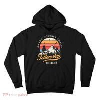 Fellowship Hiking Co An Epic Journey Awaits Black Fantasy Tall Hoodie thumb 0
