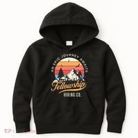 Fellowship Hiking Co An Epic Journey Awaits Black Fantasy Kids Hoodie thumb 0