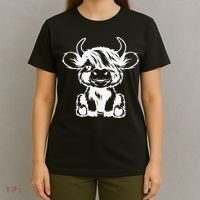 Funny Highland Cow Gift T-Shirt thumb 4