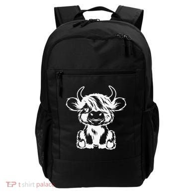 Funny Highland Cow Gift Backpack