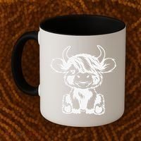 Funny Highland Cow Gift Coffee Mug thumb 2