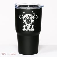 Funny Highland Cow Gift Tumbler thumb 0