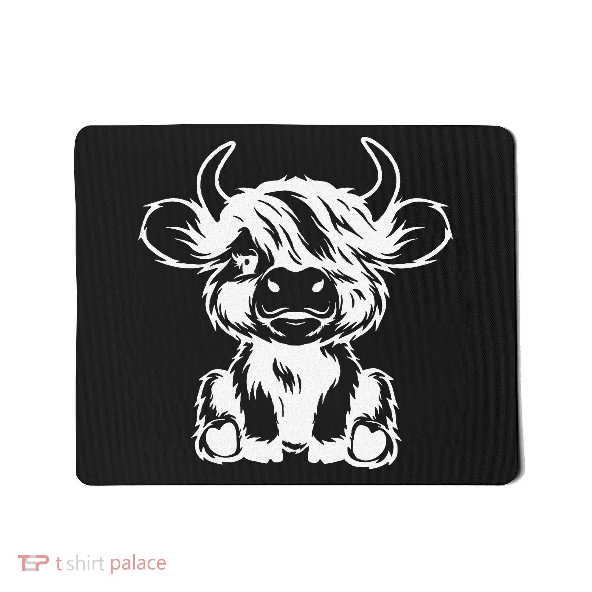 Funny Highland Cow Gift Mousepad