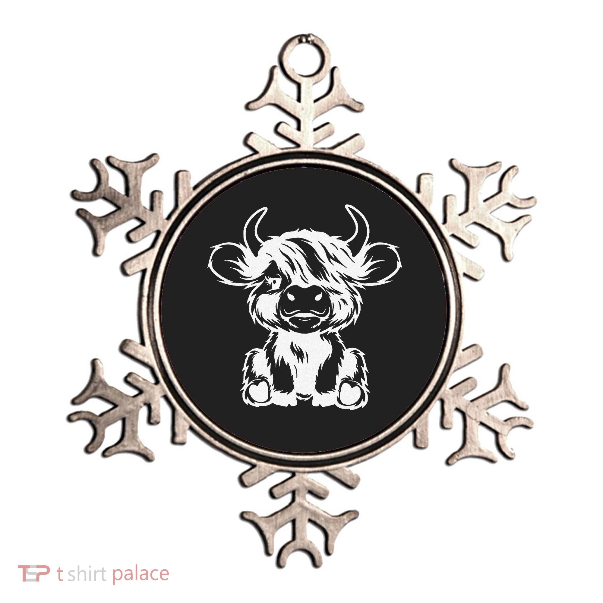 Funny Highland Cow Gift Ornament