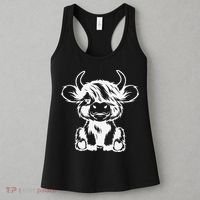 Funny Highland Cow Gift Women's Tank Top thumb 3