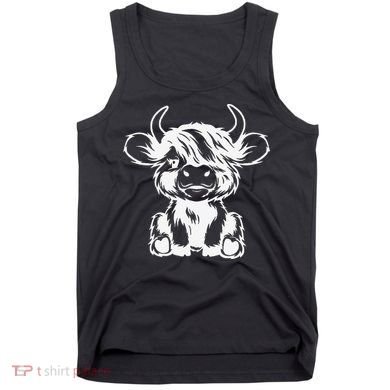 Funny Highland Cow Gift Tank Top