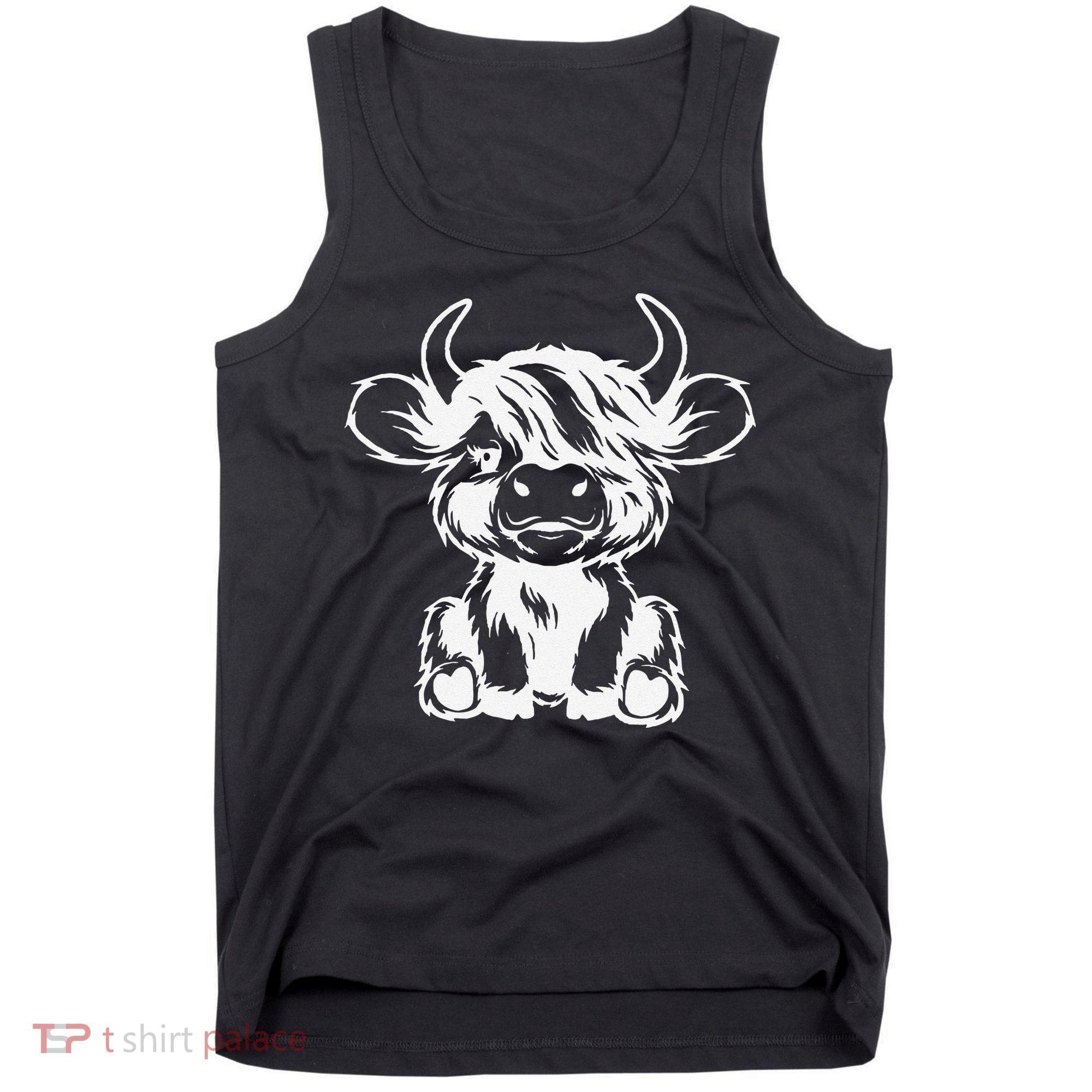 Funny Highland Cow Gift Tank Top