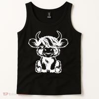 Funny Highland Cow Gift Tank Top thumb 2