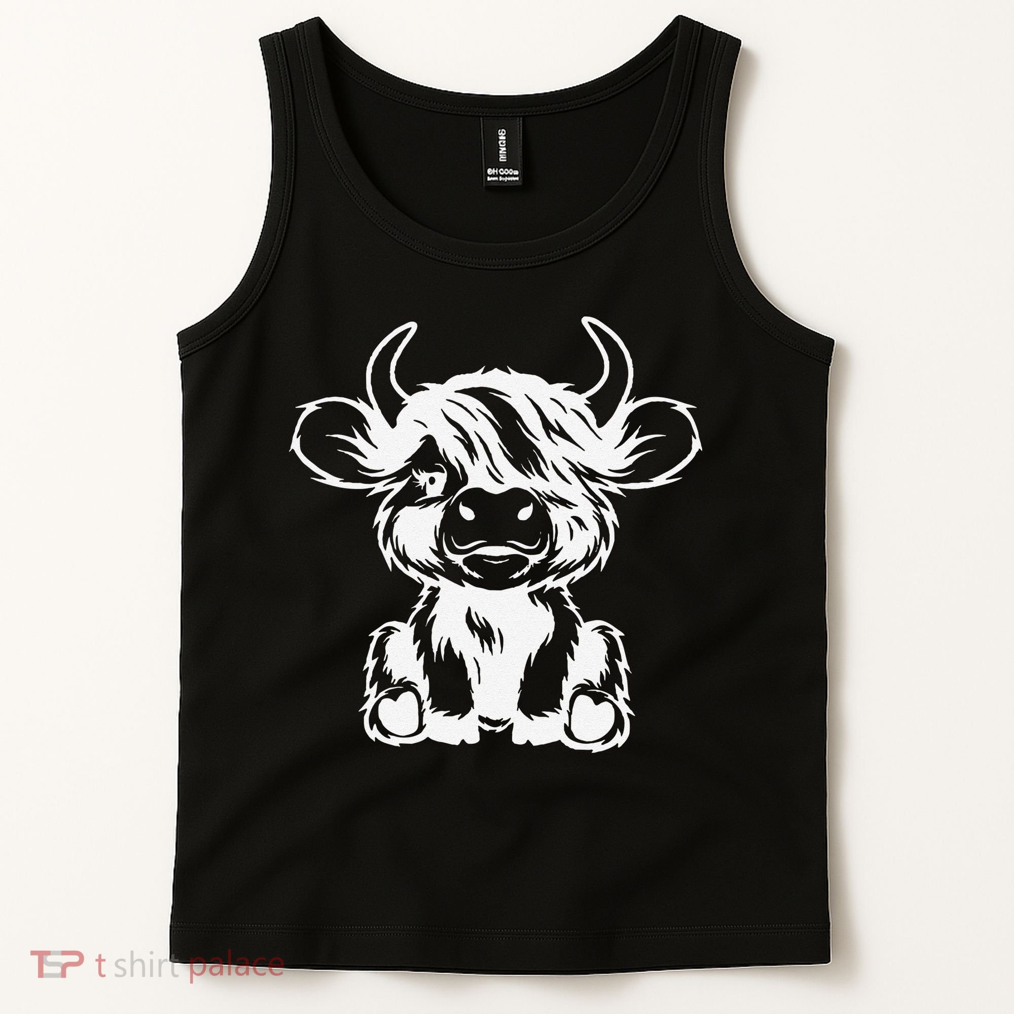 Funny Highland Cow Gift Tank Top