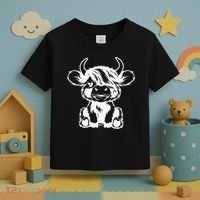 Funny Highland Cow Gift Toddler T-Shirt thumb 3
