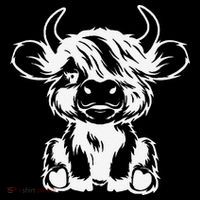 Funny Highland Cow Gift Women's Long Sleeve Shirt thumb 2