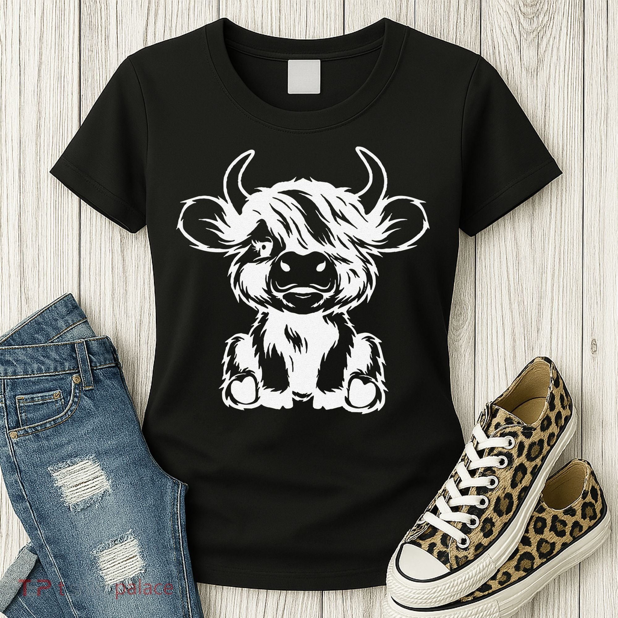 Funny Highland Cow Gift Women's T-Shirt